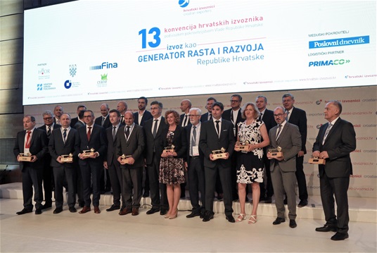 Održana 13. konvencija hrvatskih izvoznika i 11. dodjela nagrada Zlatni ključ najboljim izvoznicima u 2017. godini