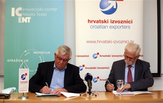 Potpisan Sporazum o suradnji udruge Hrvatski izvoznici i Inovacijskog centra Nikola Tesla
