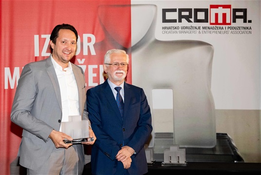 Hrvatsko udruženje menadžera i poduzetnika CROMA dodjelilo nagrade najuspješnijim poduzetnicima u 2021.g.