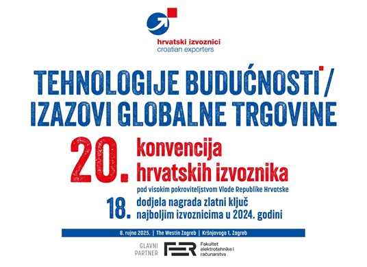 SAVE THE DATE: 20. konvencija Hrvatskih izvoznika i 18. dodjela nagrada "Zlatni ključ"