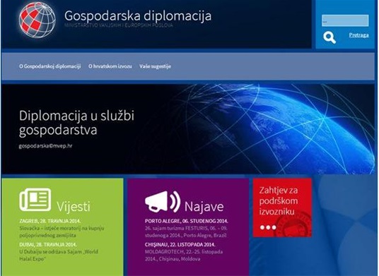 Posjetite web gospodarske diplomacije