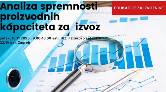 Edukacija Analiza spremnosti proizvodnih kapaciteta za izvoz